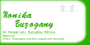 monika buzogany business card