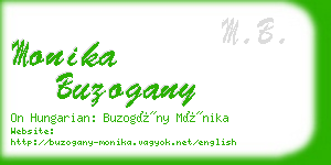 monika buzogany business card